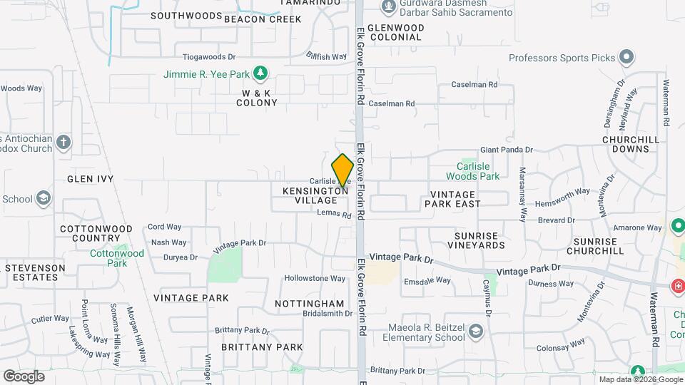 8889 La Margarita Way Map and Location Details