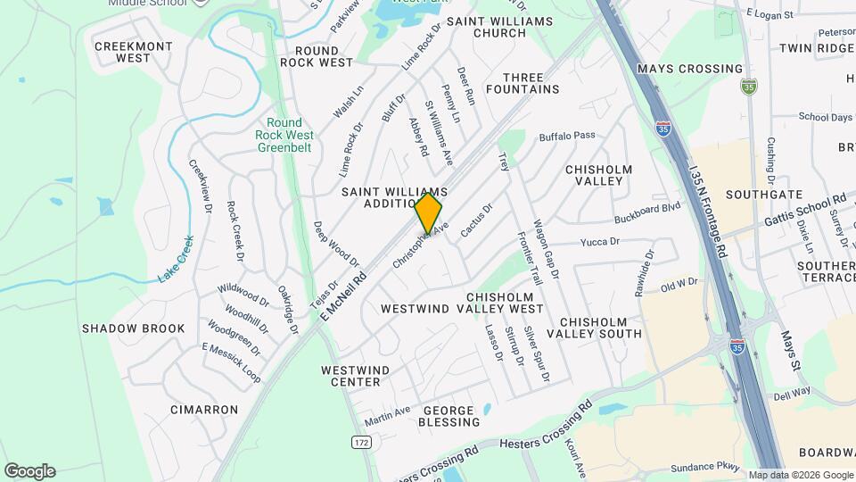 1017 Christopher Ave Map and Location Details