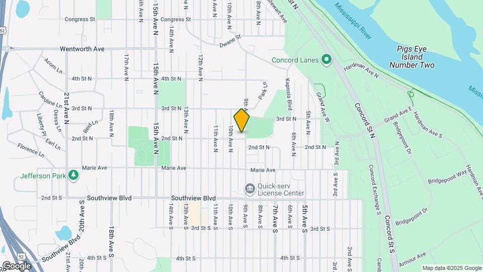 205 9th St S Mapa y Detalles de la Ubicación