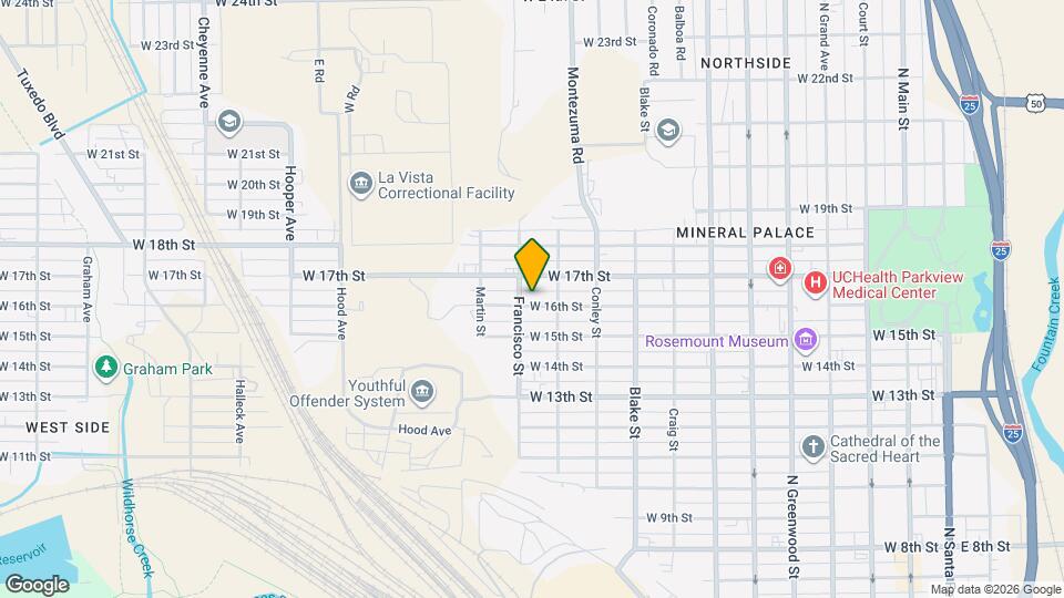 1123 W 16th St Map and Location Details