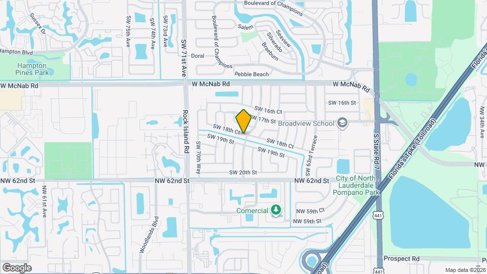 6802 SW 18th Ct Map and Location Details