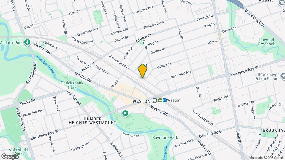 76 Rosemount Ave Map and Location Details