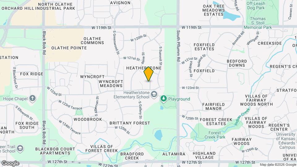 12246 S Widmer St Map and Location Details