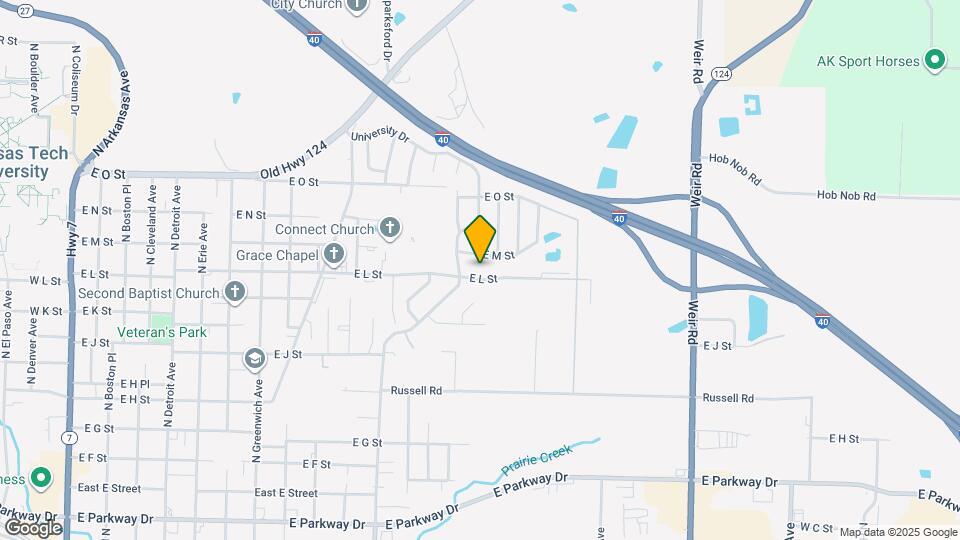 1313 E L St Map and Location Details