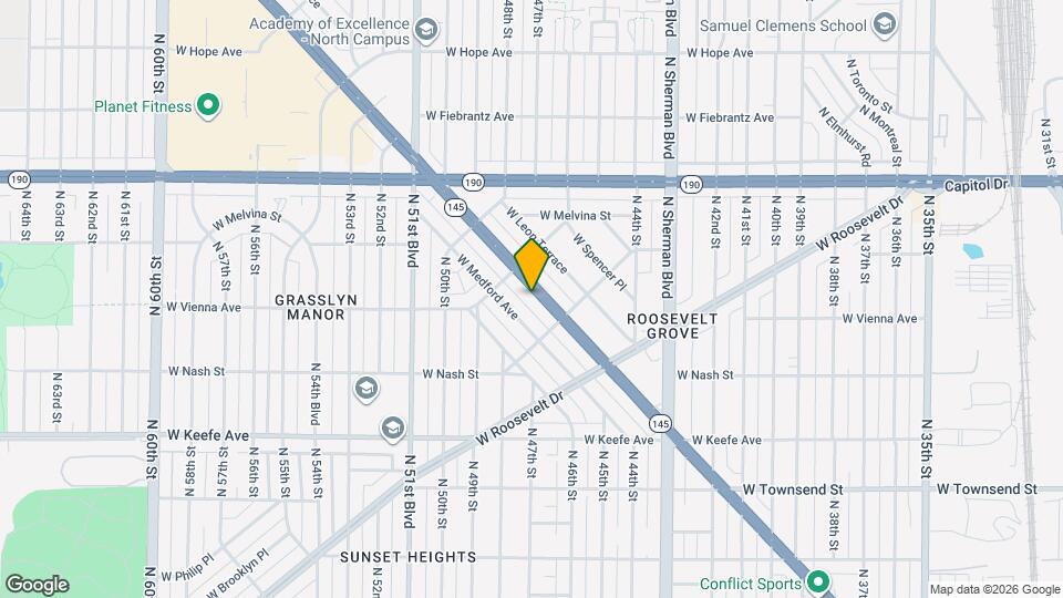 4645-4647 W Fond du Lac Ave Mapa y Detalles de la Ubicación