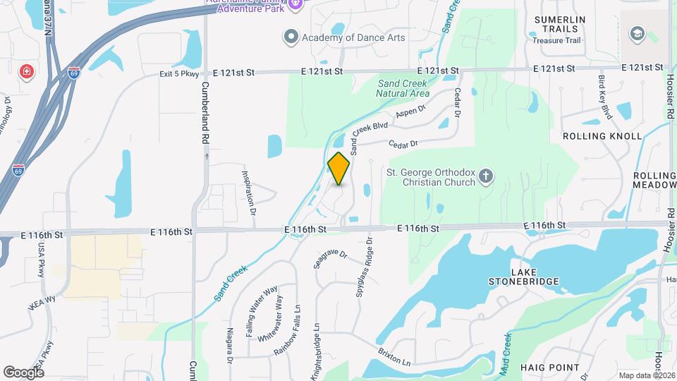 Sand Creek Woods Apartments Map and Location Details