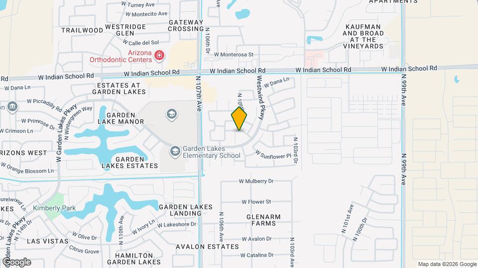 10571 W Crimson Ln Mapa y Detalles de la Ubicación