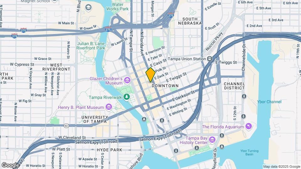 X Tampa Map and Location Details