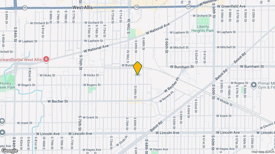 1942 S 69th St Map and Location Details