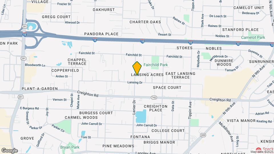 7230 Lanier Dr Map and Location Details