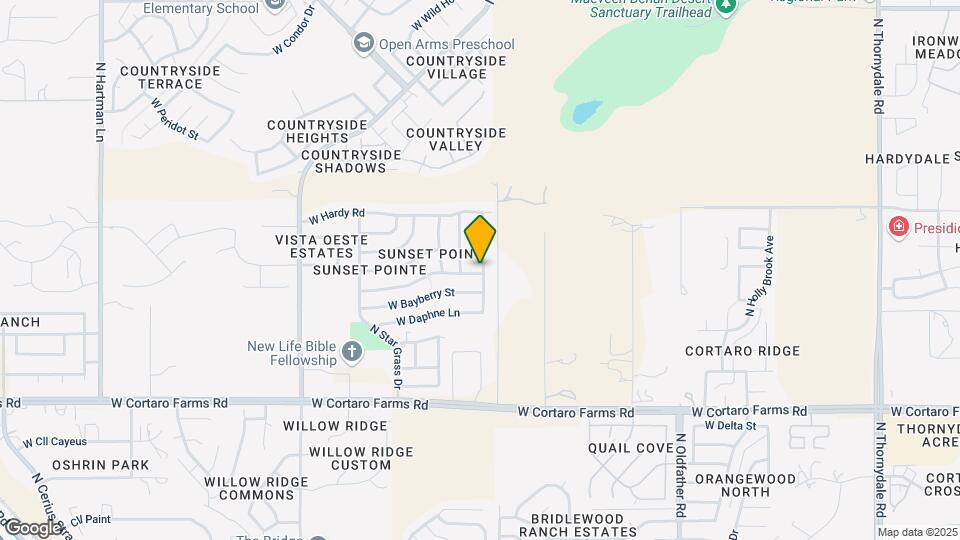 4620 W Bluebell Way Map and Location Details