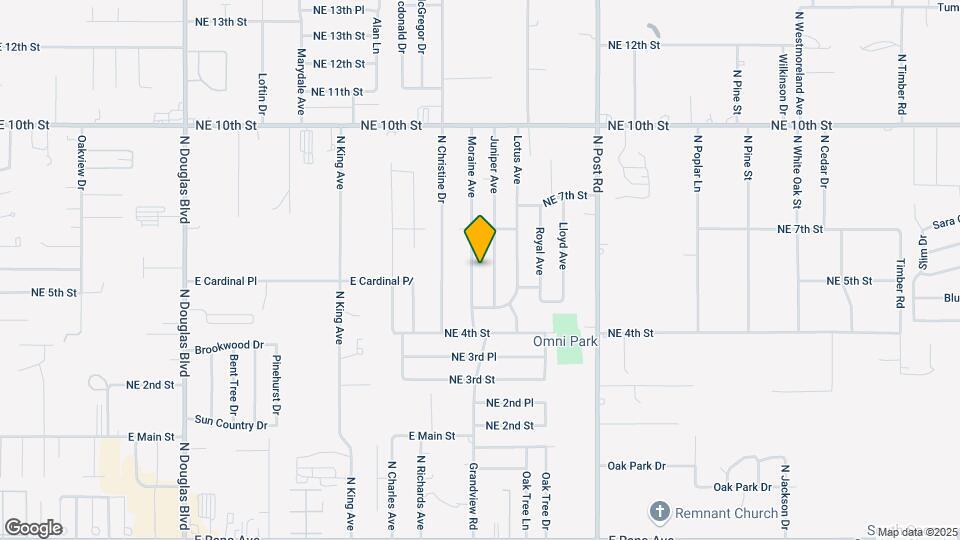 628 Moraine Ave Map and Location Details