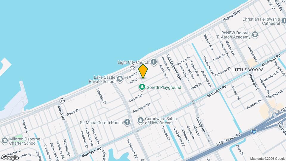 8703 Dinkins St, Unit 2 Bedroom Map and Location Details