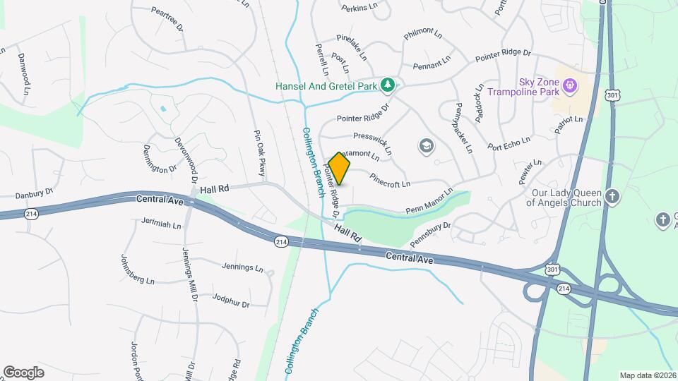 15713 Pointer Ridge Dr Map and Location Details