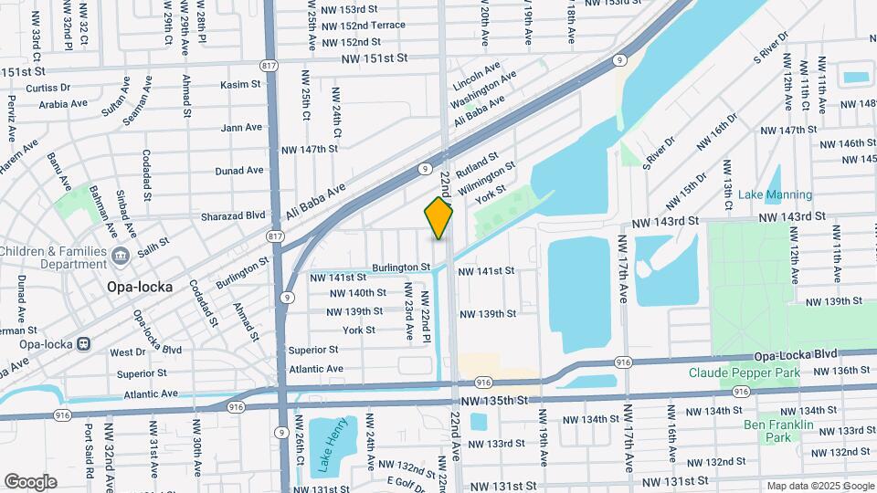 14215 NW 22nd Ct Mapa y Detalles de la Ubicación