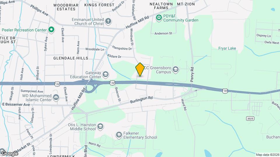 210 Woodnell St, Unit G Mapa y Detalles de la Ubicación