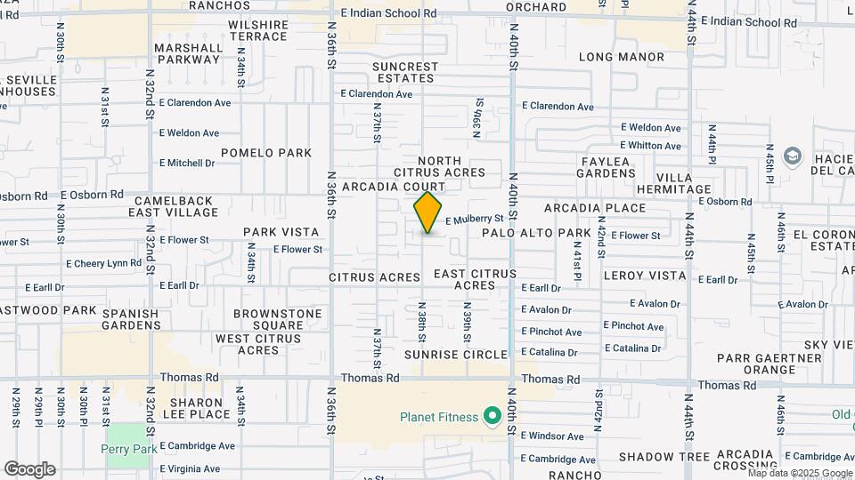 3201 N 38th St Map and Location Details