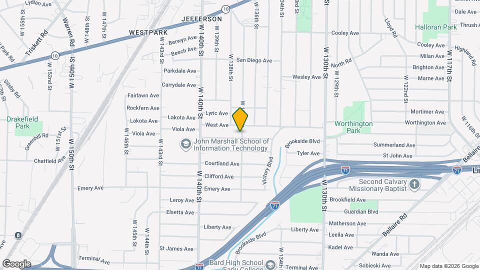 13702 Wainstead Ave Map and Location Details