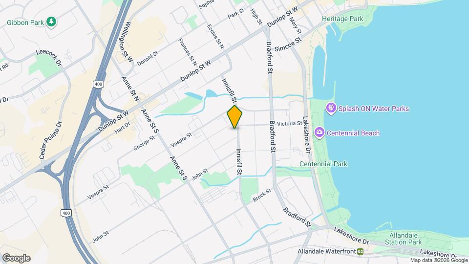 80 Innisfil St, Unit B Map and Location Details