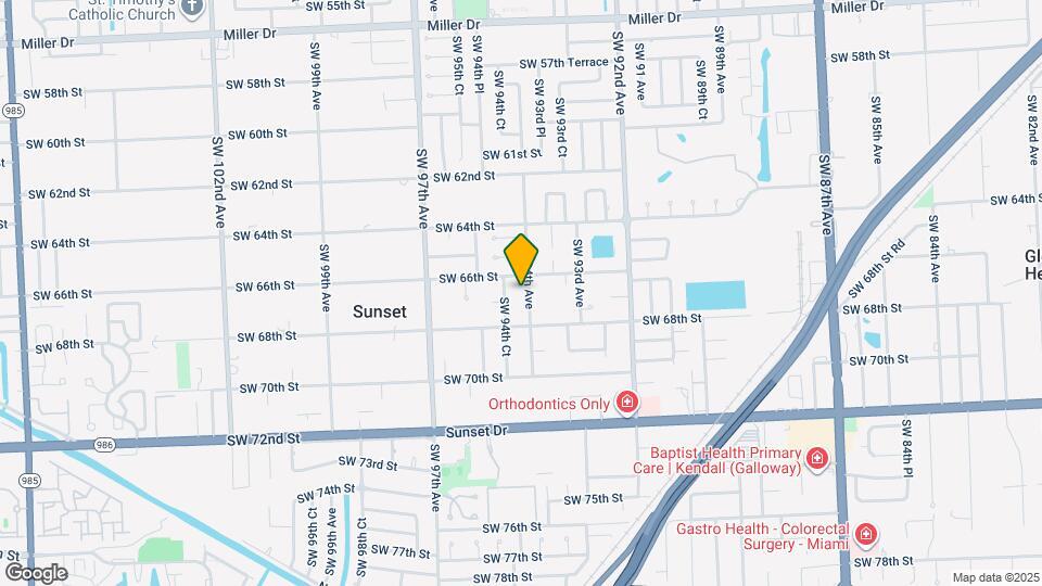 6650 SW 94th Ave Map and Location Details