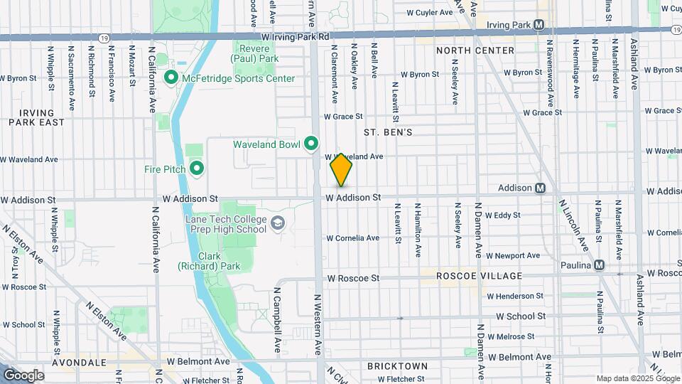 2324 W Addison St Map and Location Details