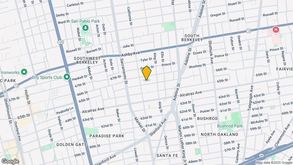 1619 Fairview St Map and Location Details