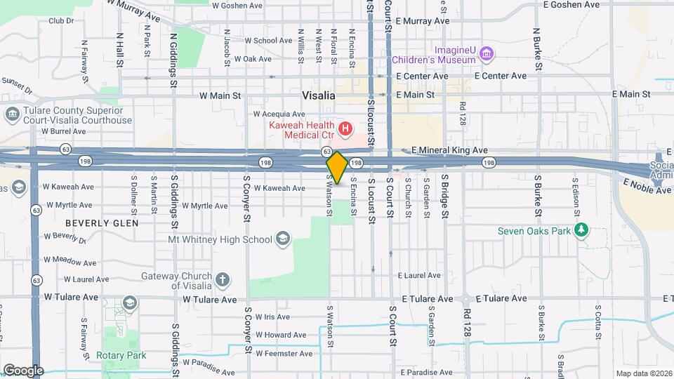 315 W Kaweah Ave Map and Location Details