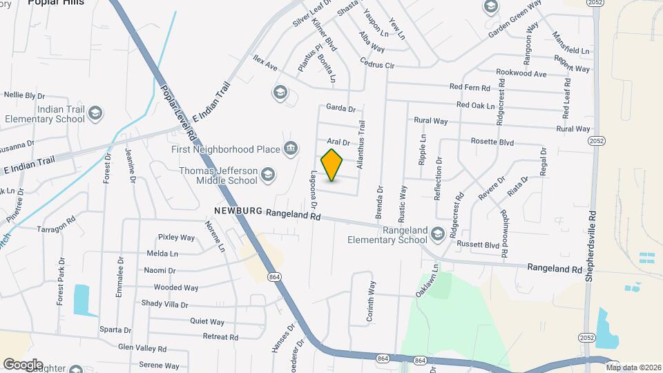 4509 Planetree Dr Map and Location Details