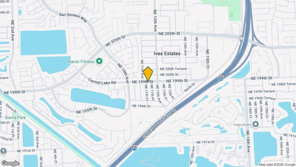 19835 NE 11th Ct Map and Location Details