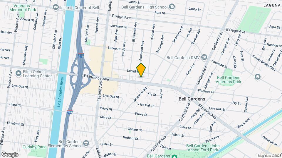 5945 Florence Ave Mapa y Detalles de la Ubicación