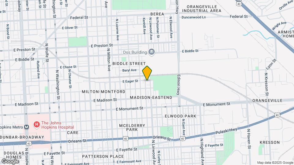 917 N Streeper St Map and Location Details