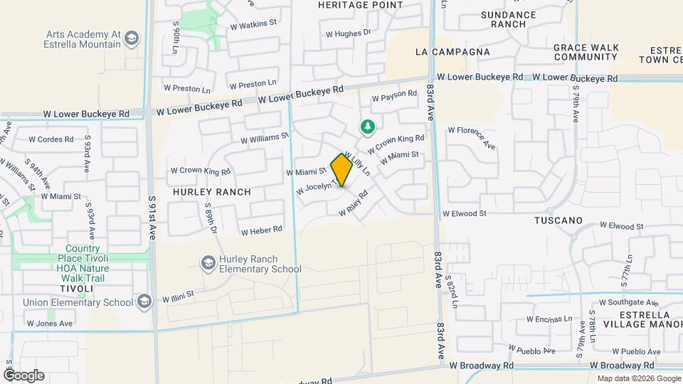 3206 S Justin Dr Map and Location Details