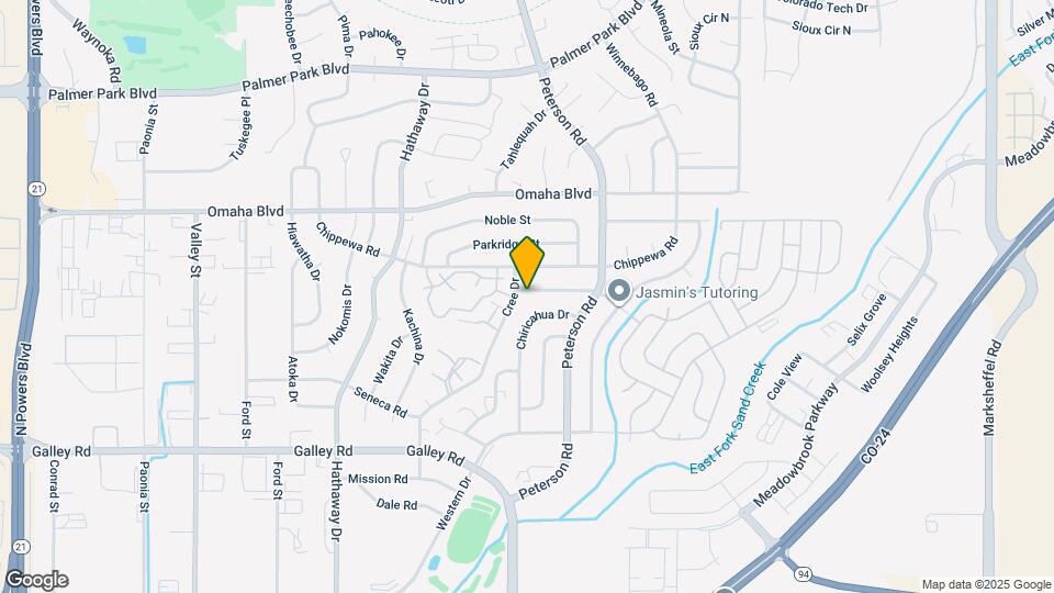 6821 Mescalero Dr Map and Location Details