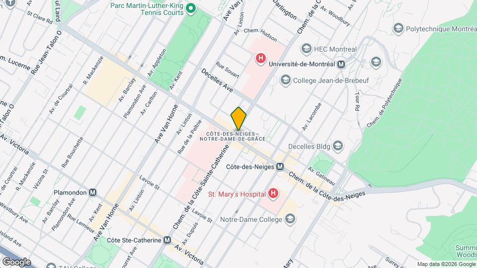 5655-5685 de la Côte-des-Neiges Ch Map and Location Details