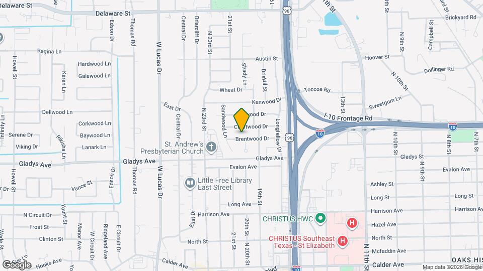 3590 Brentwood Dr Map and Location Details