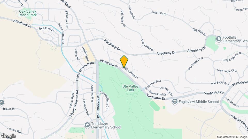 1755 Smoke Ridge Dr Map and Location Details