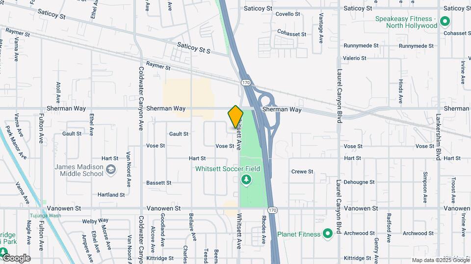 7101 Whitsett Ave Map and Location Details