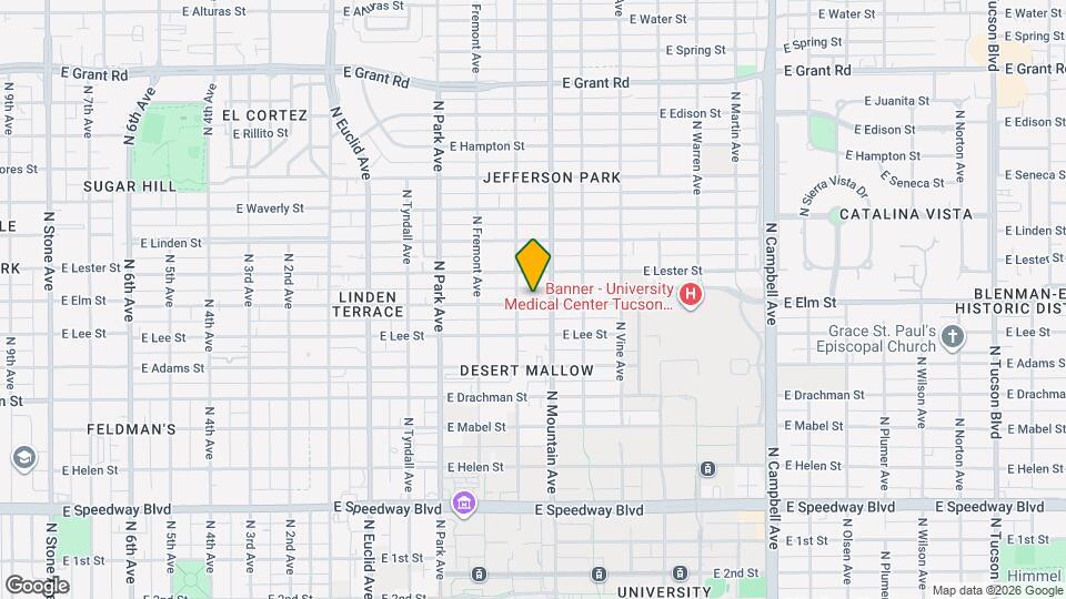 1225 E Elm St Mapa y Detalles de la Ubicación