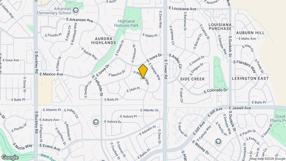 1786 S Waco Ct Map and Location Details