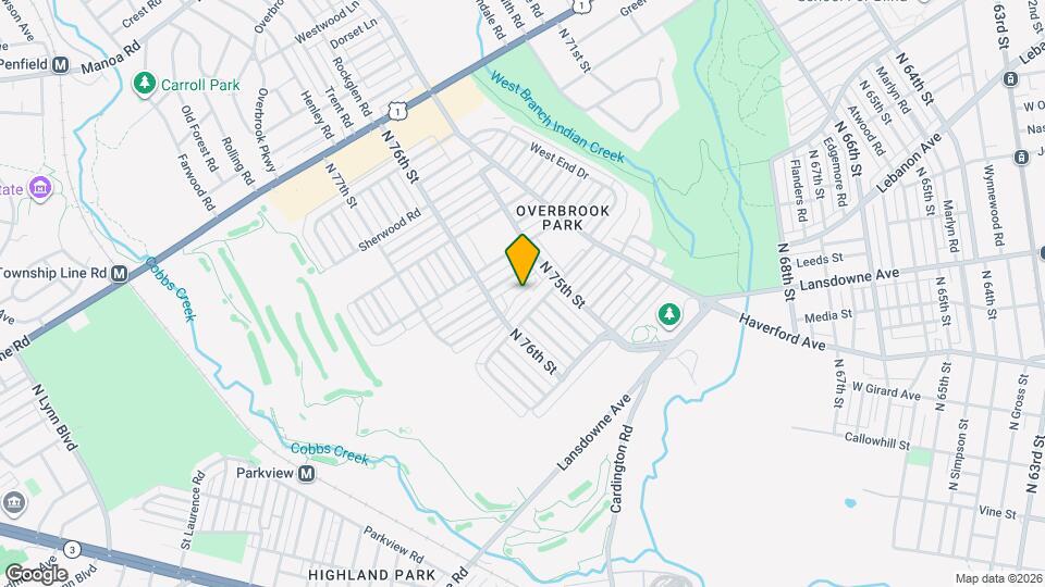 1409 N 76th St Map and Location Details