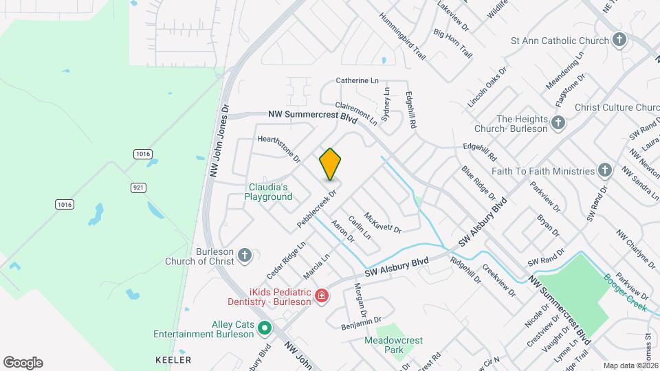 1104 Hearthstone Dr Map and Location Details