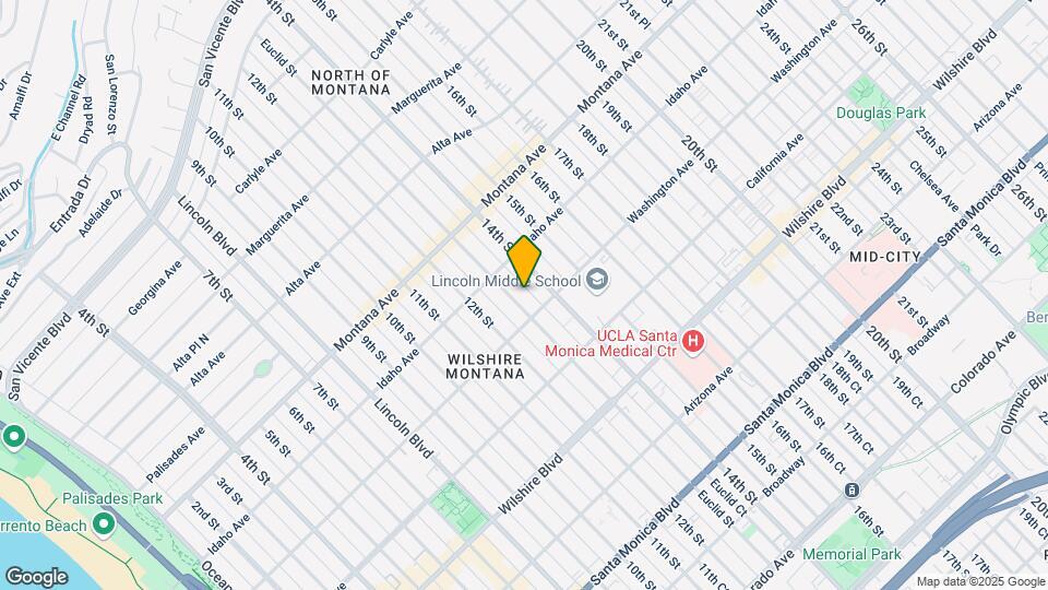 935 Euclid St Mapa y Detalles de la Ubicación