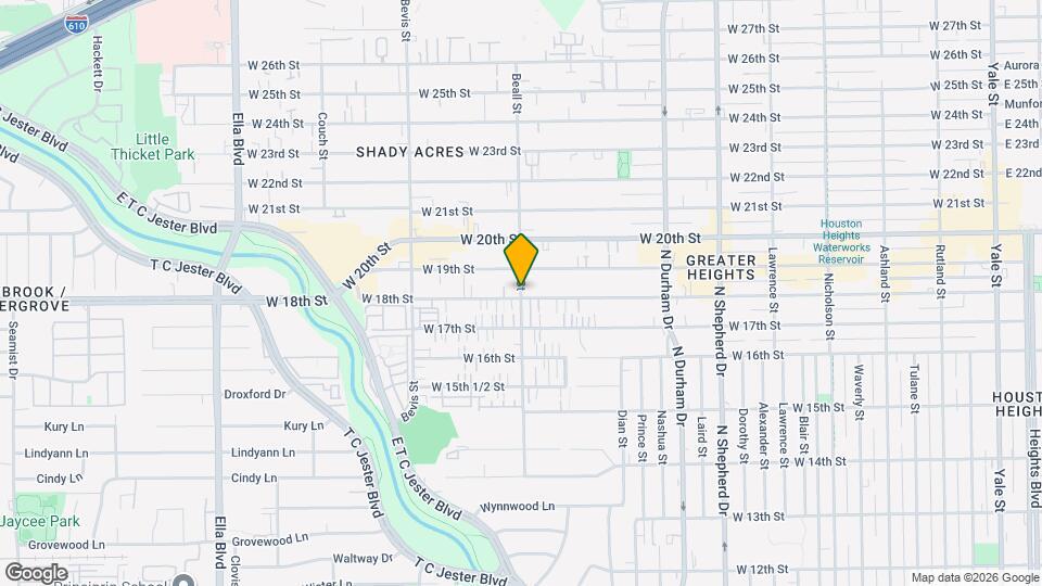 1809 Beall St Map and Location Details