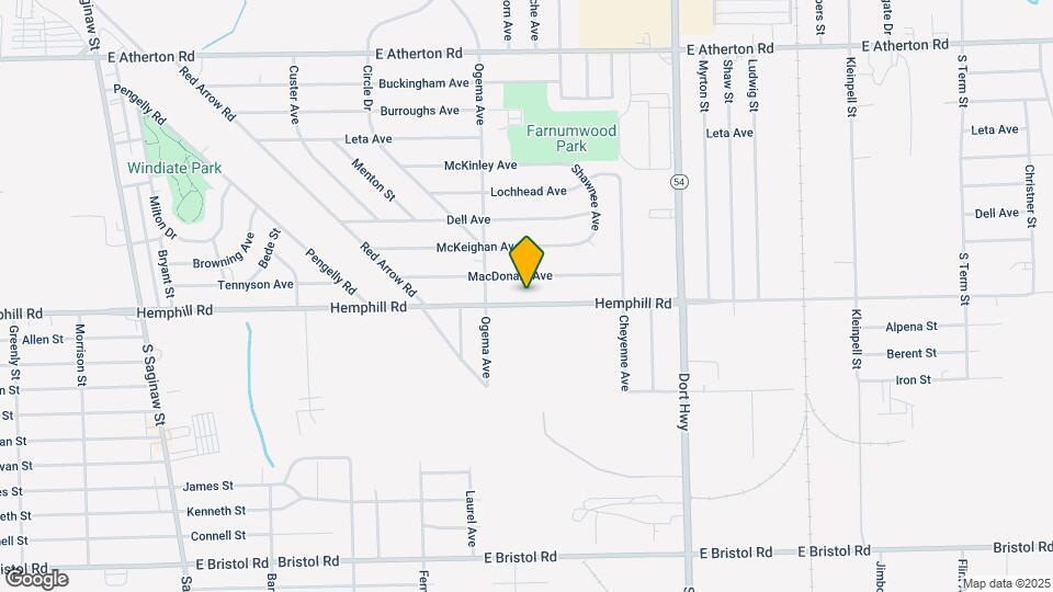 805 Hemphill Rd Map and Location Details