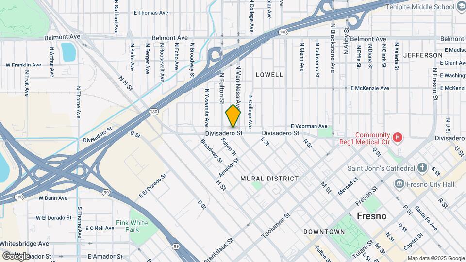 939a E Divisadero St Map and Location Details