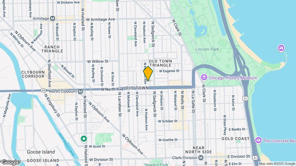 1617 N Hudson Ave Map and Location Details