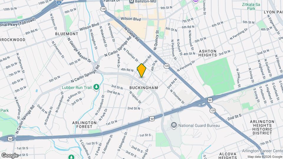 421 N George Mason Dr Map and Location Details