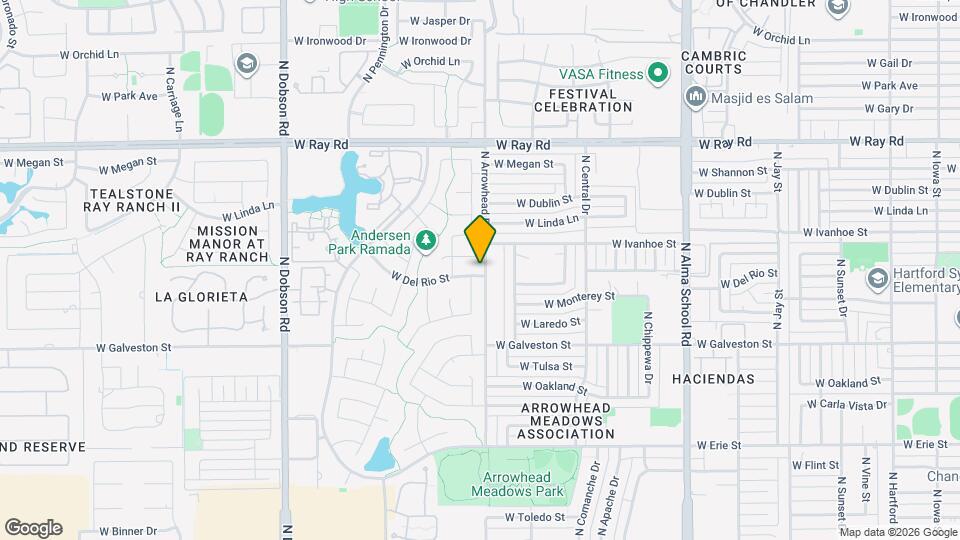 1522 W Del Rio St Mapa y Detalles de la Ubicación