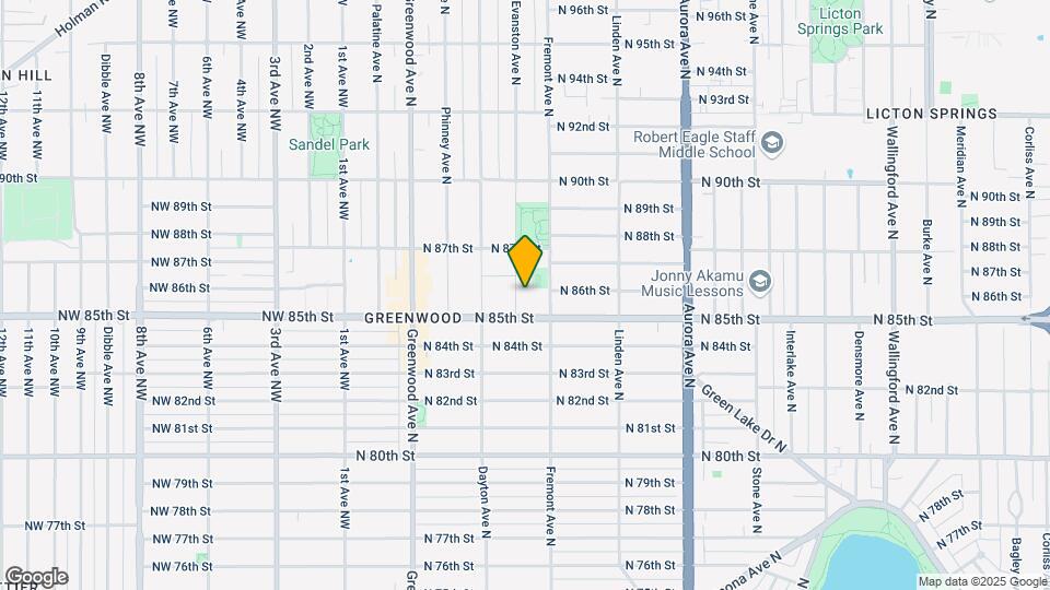 4431 Evanston Ave N Map and Location Details