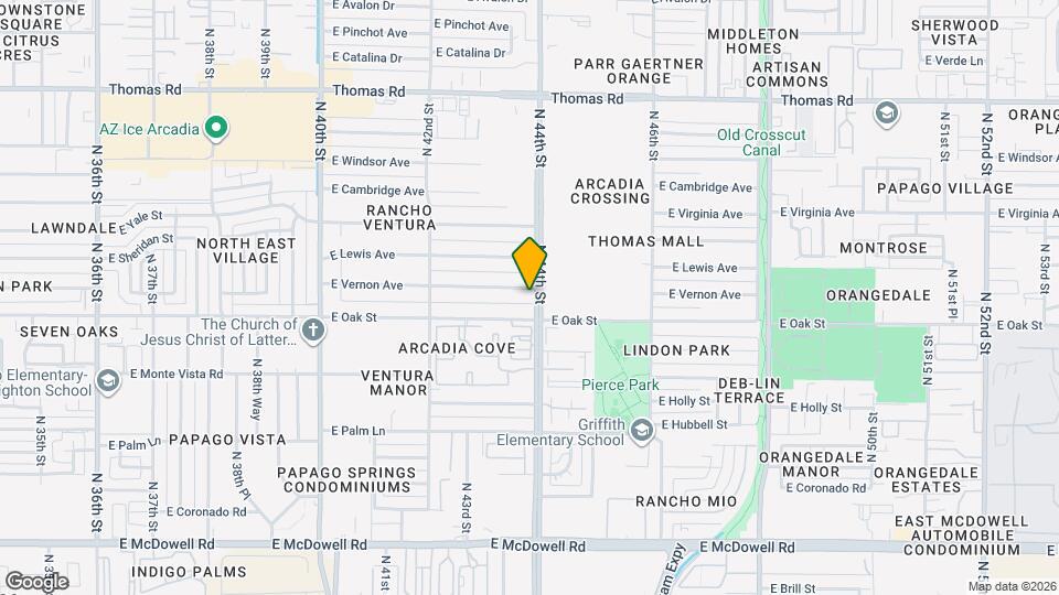 4341 E Vernon Ave Map and Location Details